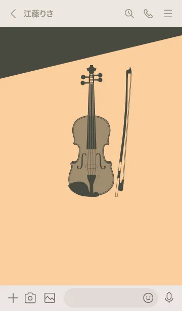 [LINE着せ替え] Violin CLR ネープルズイエローの画像2