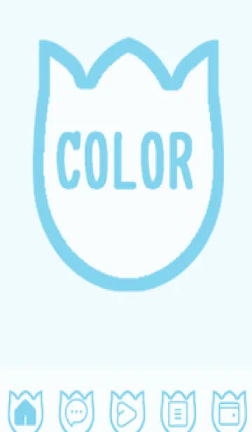 [LINE着せ替え] blue color R33の画像1