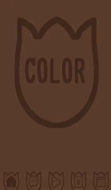 [LINE着せ替え] brown color R31の画像1