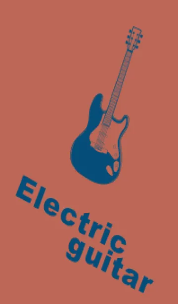 [LINE着せ替え] ELECTRIC GUITAR CLR テラコッタの画像1