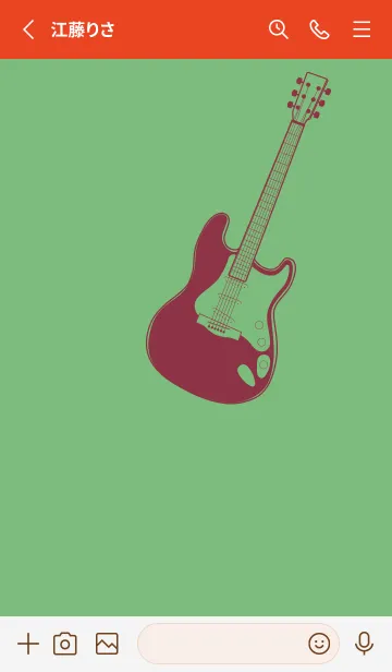 [LINE着せ替え] ELECTRIC GUITAR CLR 浅葱鼠の画像2