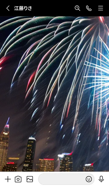 [LINE着せ替え] 夏夜のカケラ#HM026。の画像2