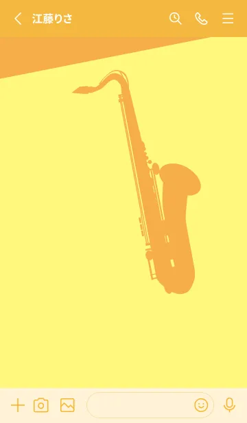 [LINE着せ替え] Saxophone CLR プリムローズイエローの画像2