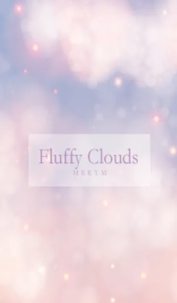 [LINE着せ替え] Fluffy Clouds PURPLE SKY - MEKYM 5の画像1