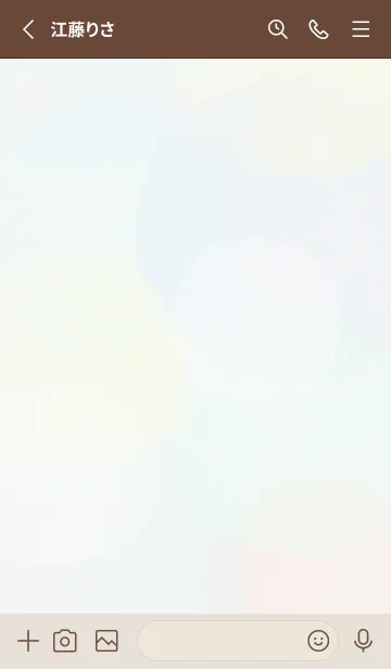 [LINE着せ替え] 水玉♡brown03_1の画像2