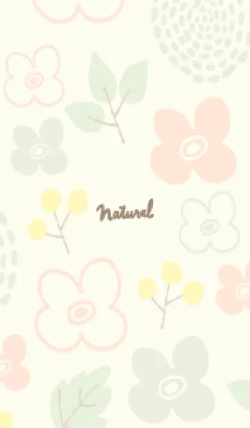 [LINE着せ替え] 花 芽吹き イエロー2の画像1