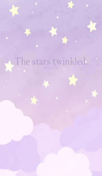 [LINE着せ替え] The stars twinkled - PURPLE 2の画像1