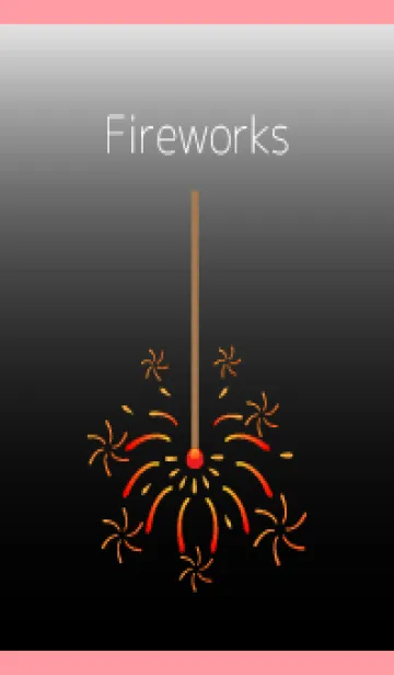 [LINE着せ替え] 線香花火 薄いピンクの画像1