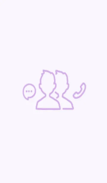 [LINE着せ替え] Simple Purple シンプルパープル 02の画像1