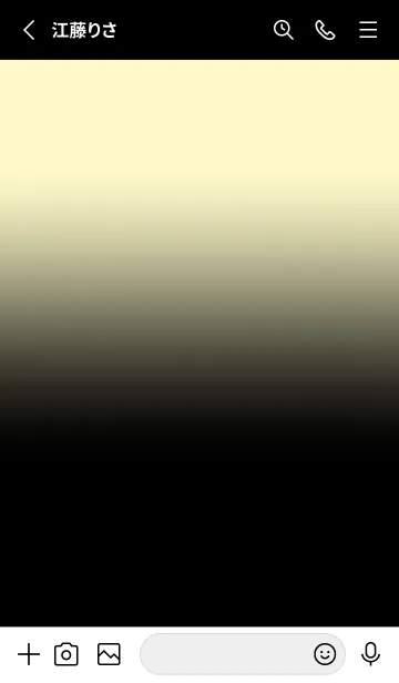 [LINE着せ替え] Black & Pale Yellow Theme V.4 (JP)の画像2