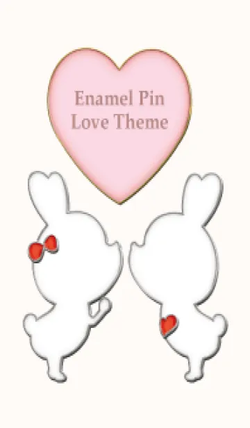 [LINE着せ替え] Enamel Pin LOVE Pair 83の画像1