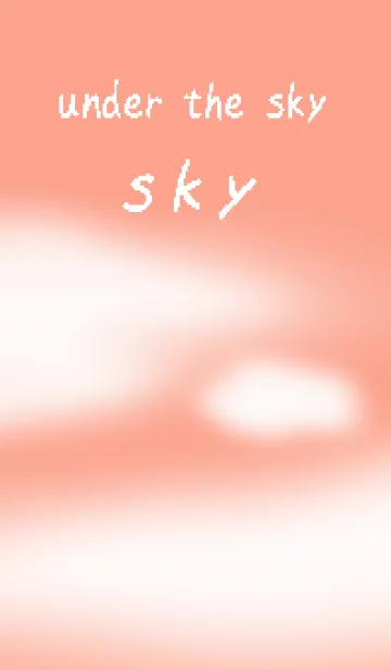 [LINE着せ替え] 空の景色/雲/sky/夕焼け空オレンジ3(夕方)の画像1