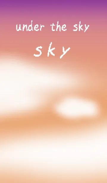 [LINE着せ替え] 空の景色/雲/sky/夕焼け空パープル4(夕方)の画像1