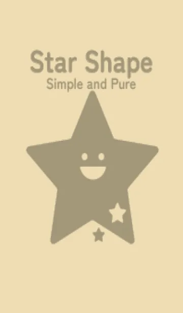 [LINE着せ替え] 星型の着せかえ ベージュの画像1