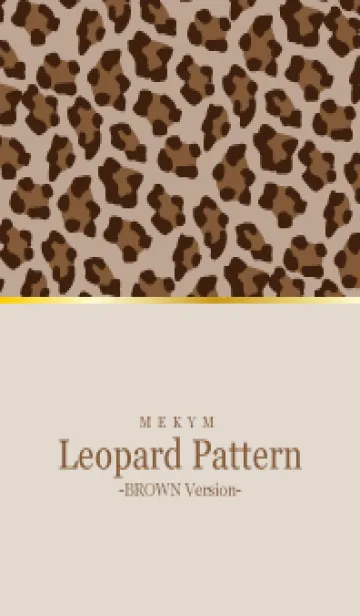 [LINE着せ替え] Leopard Pattern - BROWN 24の画像1