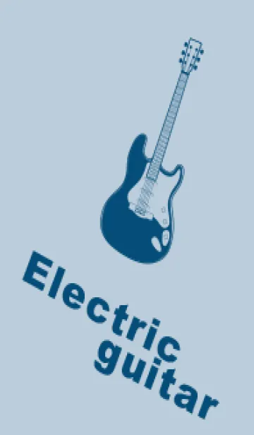 [LINE着せ替え] ELECTRIC GUITAR CLR パウダーブルーの画像1