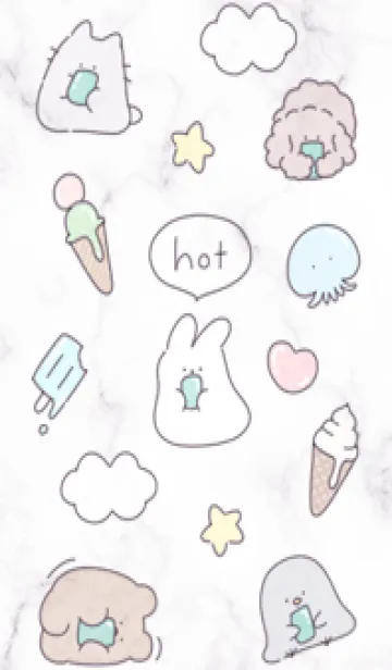 [LINE着せ替え] 暑いね♡violet04_1の画像1