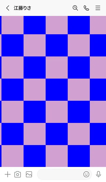 [LINE着せ替え] ブルー■くすみピンク.TKCの画像2