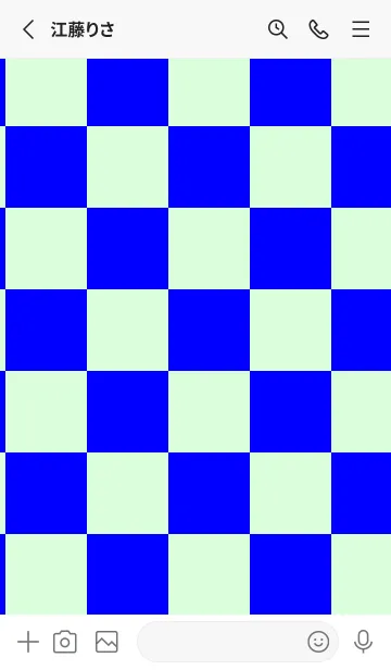 [LINE着せ替え] ブルー■パステルグリーン2.TKCの画像2