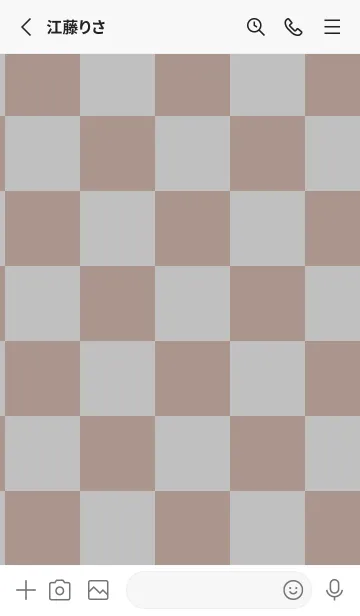 [LINE着せ替え] シルバー■くすみブラウン.TKCの画像2