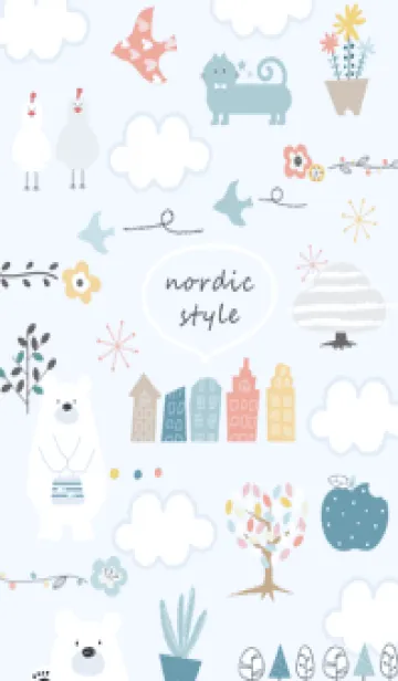 [LINE着せ替え] おしゃれ気分♡blue15_1の画像1