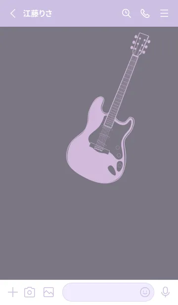 [LINE着せ替え] ELECTRIC GUITAR CLR ライラックヘイズィの画像2