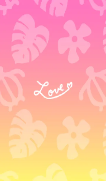 [LINE着せ替え] アロハ グラデーション14の画像1