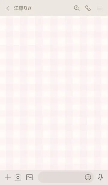 [LINE着せ替え] 大人のシンプルハート (check rosepink)の画像2