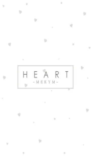 [LINE着せ替え] HEART GRAY-SIMPLE MEKYM 4の画像1