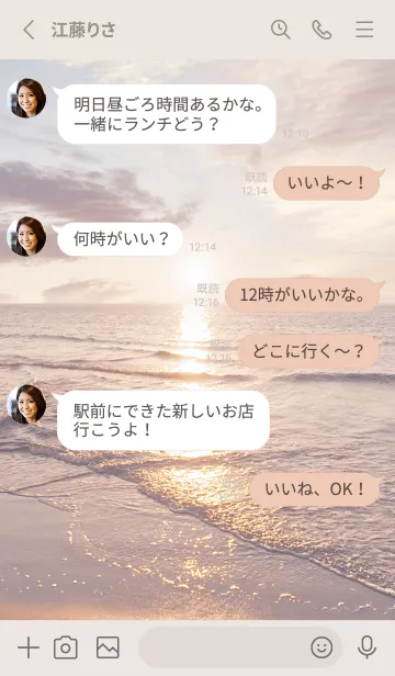 [LINE着せ替え] CalmReflection 19の画像3