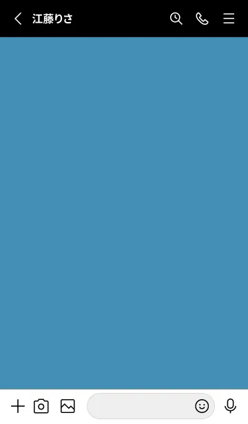 [LINE着せ替え] Simple life design -matt blue-の画像2