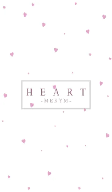 [LINE着せ替え] HEART PINK-SIMPLE MEKYM 4の画像1