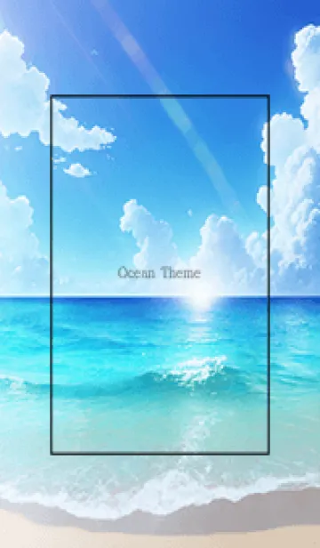 [LINE着せ替え] Ocean Theme - 003 BKの画像1