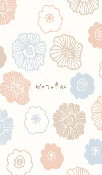 [LINE着せ替え] カラフル お花 北欧風4の画像1