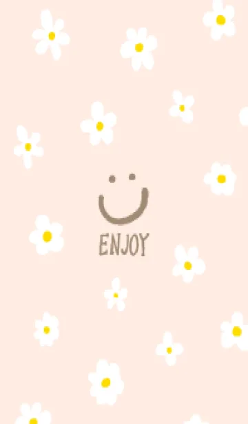 [LINE着せ替え] かわいい白い小花柄10の画像1