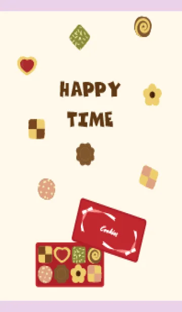 [LINE着せ替え] クッキー 薄い紫の画像1