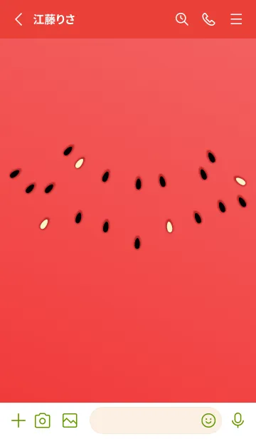 [LINE着せ替え] すいか Watermelon 2の画像2