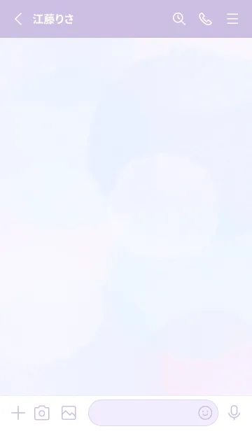 [LINE着せ替え] 水玉♡purple12_1の画像2