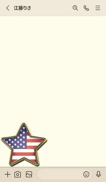 [LINE着せ替え] U.S. Star flag Enamel Pin.の画像2