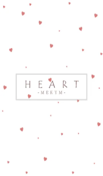 [LINE着せ替え] HEART RED-SIMPLE MEKYM 4の画像1