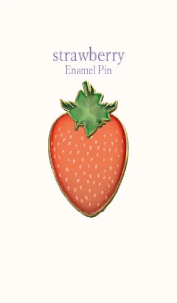 [LINE着せ替え] strawberry Enamel Pin 55の画像1