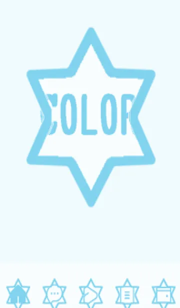 [LINE着せ替え] blue color S33の画像1