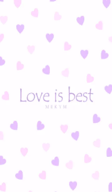 [LINE着せ替え] Love is best PURPLE PINK-MEKYM 5の画像1