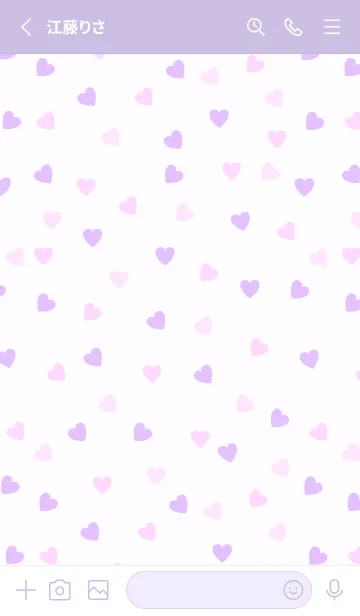 [LINE着せ替え] Love is best PURPLE PINK-MEKYM 5の画像2