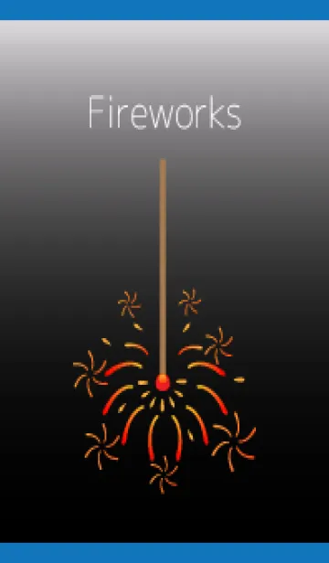 [LINE着せ替え] 線香花火 白と青の画像1