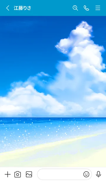 [LINE着せ替え] 癒しの海✨Healing Beach 2の画像2