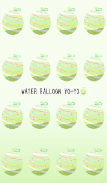 [LINE着せ替え] 水ヨーヨーの着せかえ/イエローグリーンの画像1