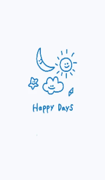 [LINE着せ替え] happydays:)blueの画像1
