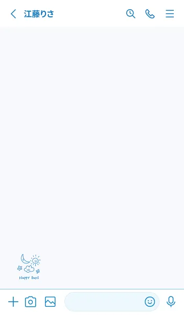 [LINE着せ替え] happydays:)blueの画像2