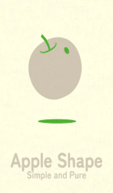 [LINE着せ替え] りんご型のきせかえ パラキートグリーンの画像1